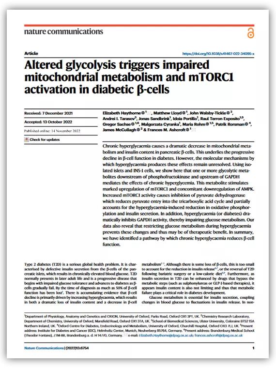 altered glycolysis